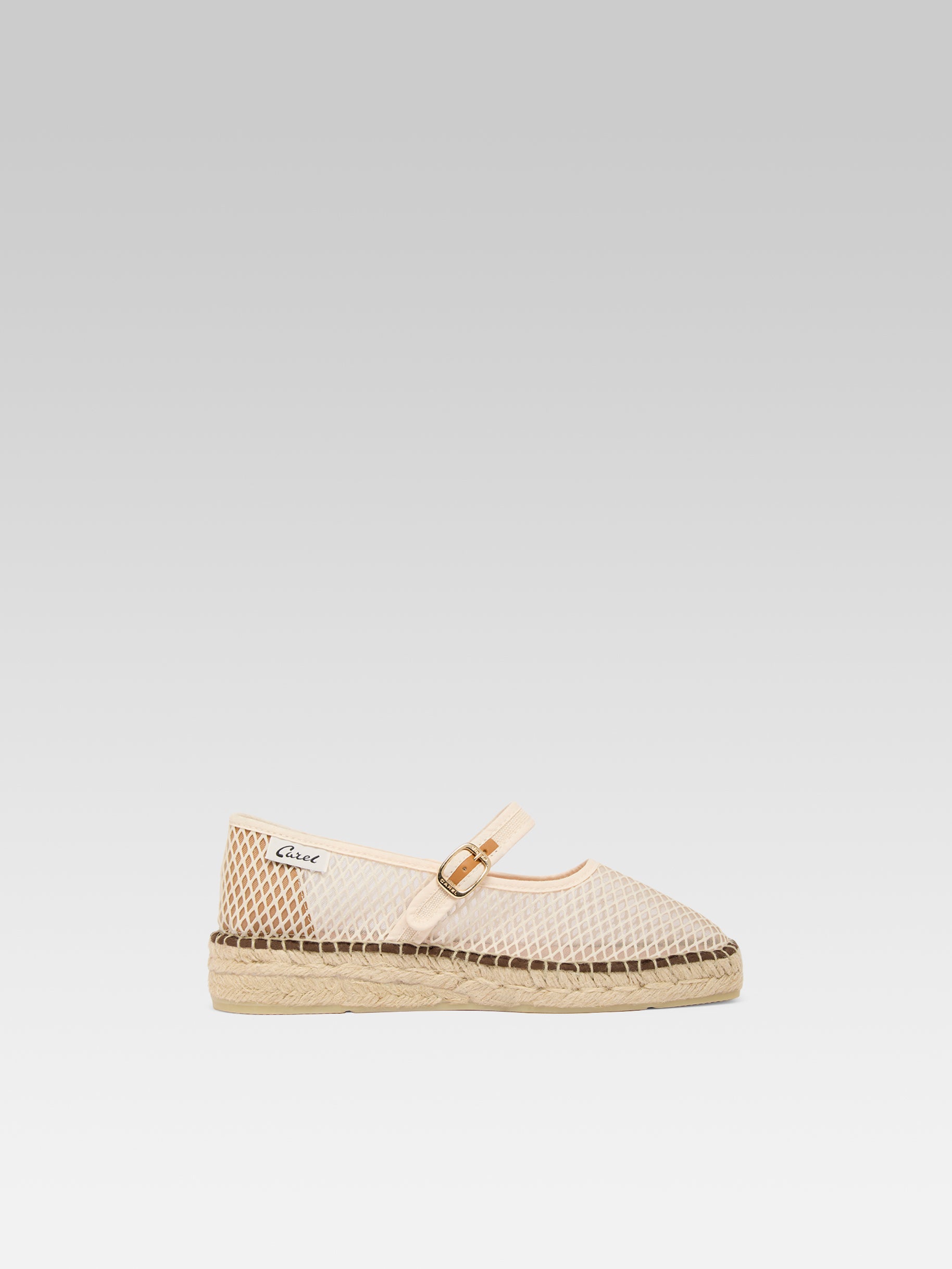 Lagoa - Espadrilles babies résille ivoire - Image numéro 1