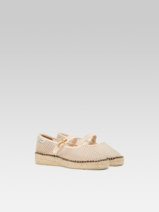 Lagoa - Espadrilles babies résille ivoire - Image numéro 4
