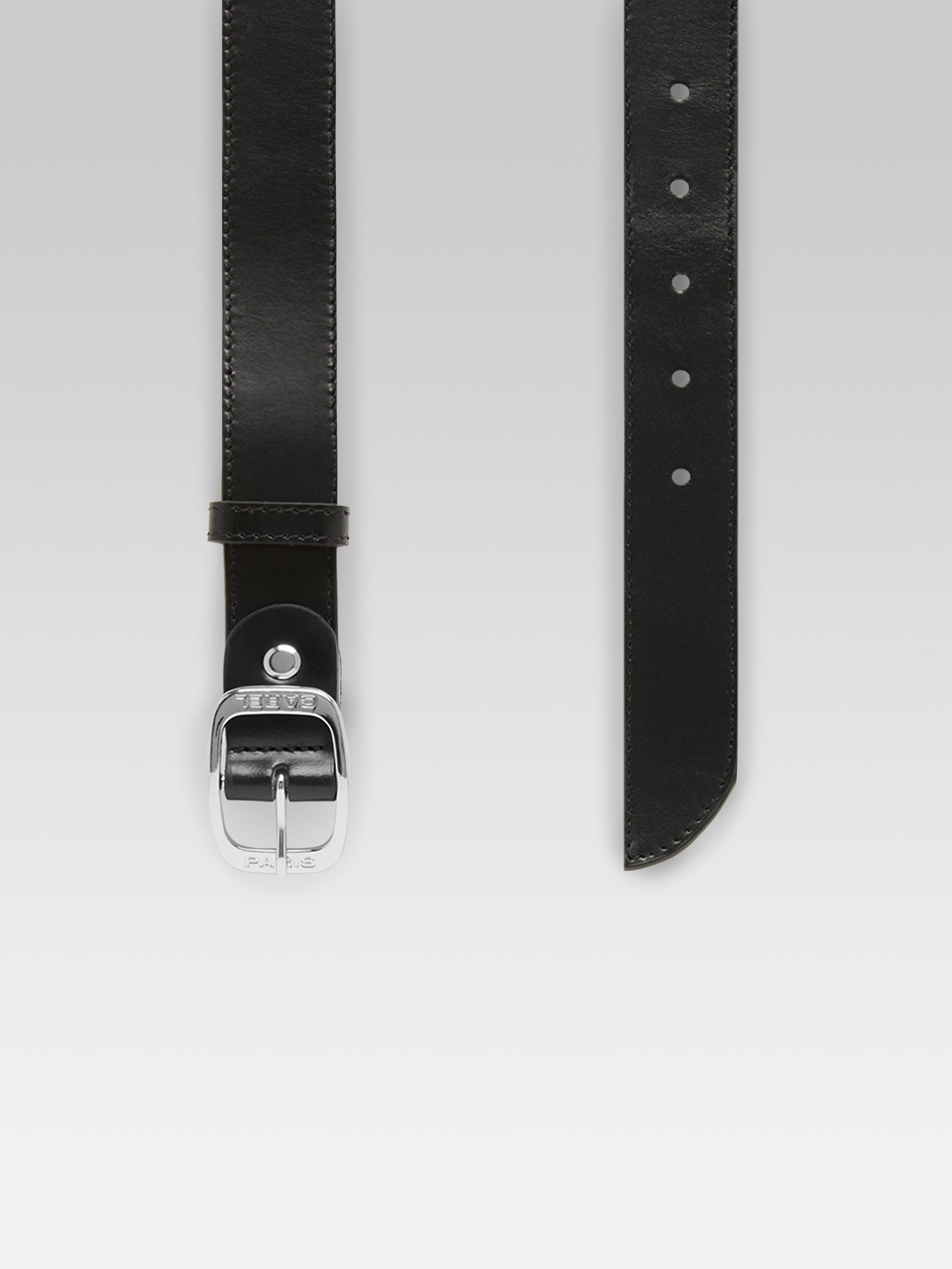 Jeanette - Ceinture cuir noir - Image numéro 2