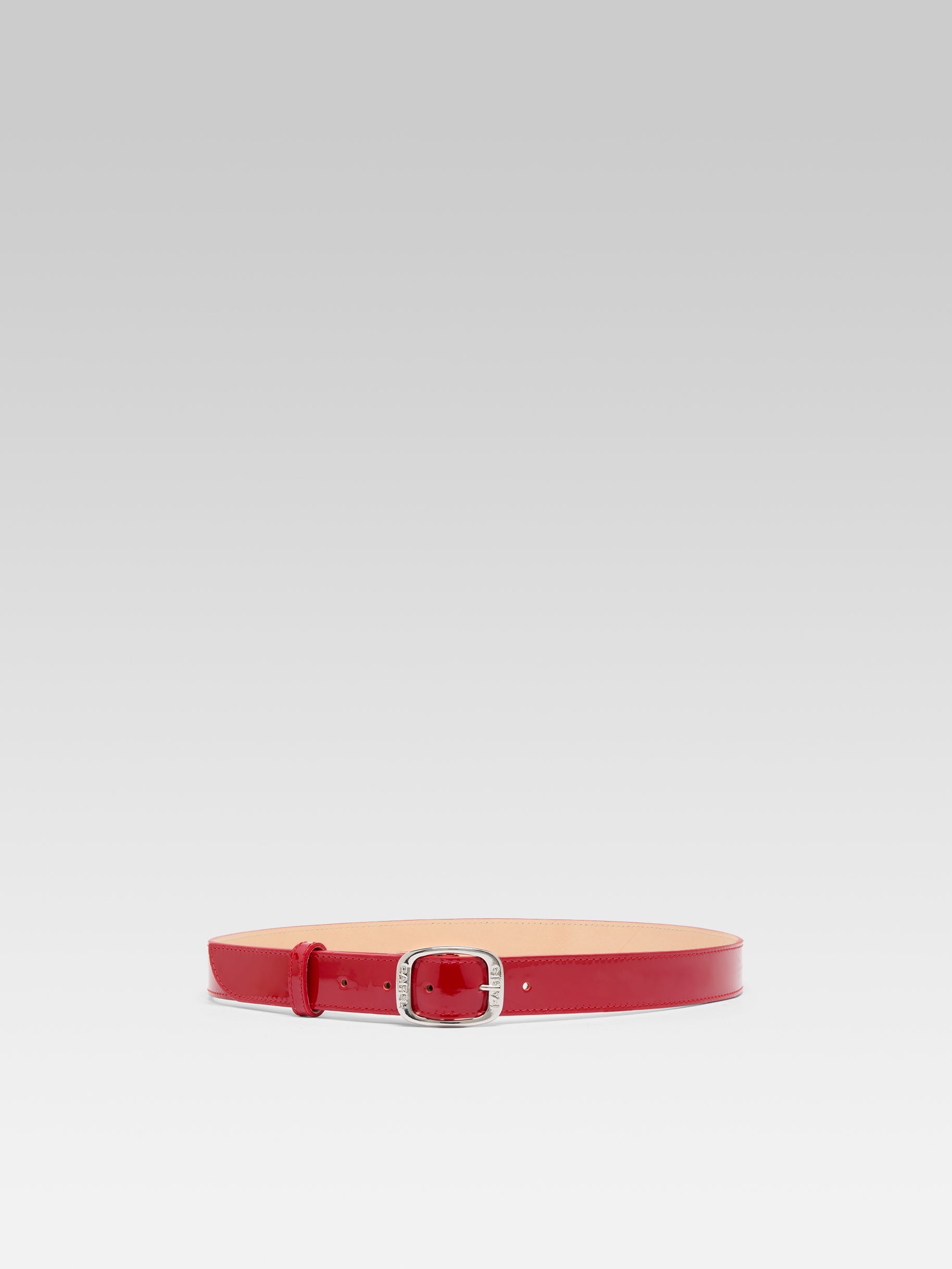 Jeanette - Ceinture verni rouge