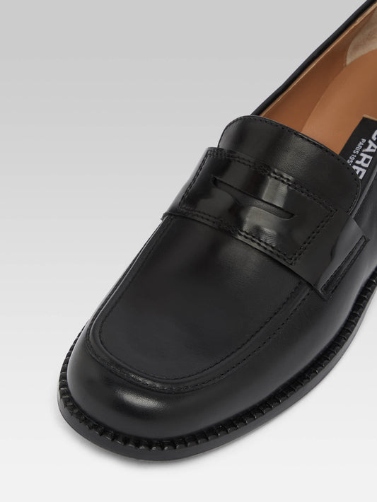 Penny - Mocassins cuir noir - Image numéro 2