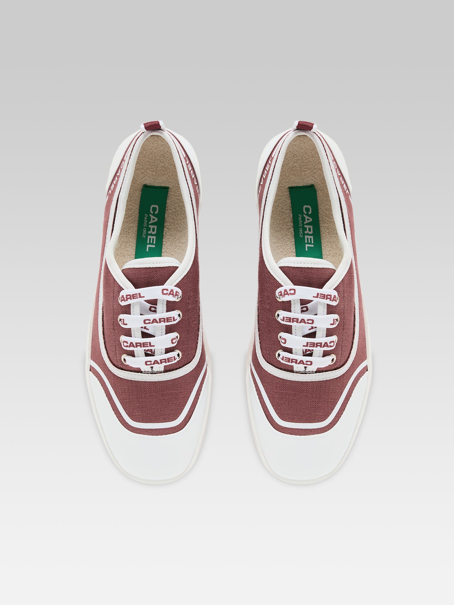 Sol - Tennis à lacets toile chataigne