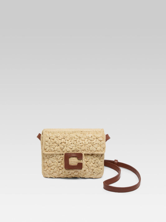 Mini Sorbonne - Beige natural raffia bag