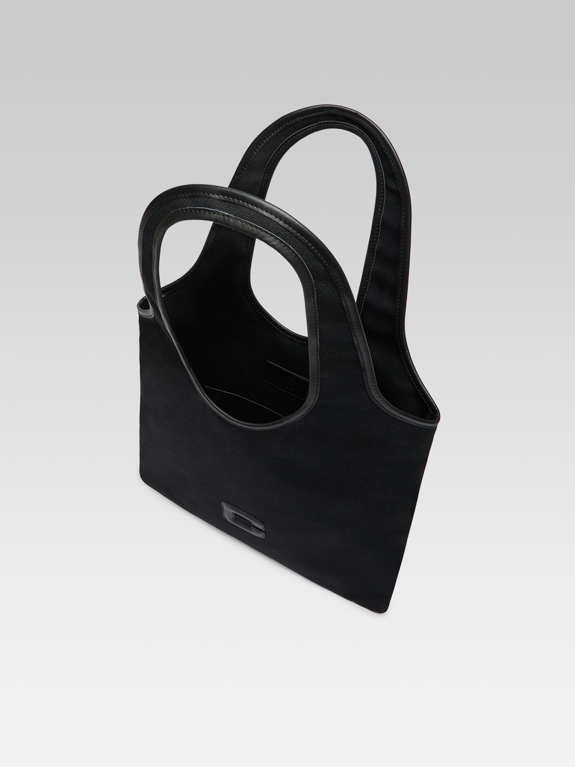 Alesia - Black fabric and leather bag - Image number 5