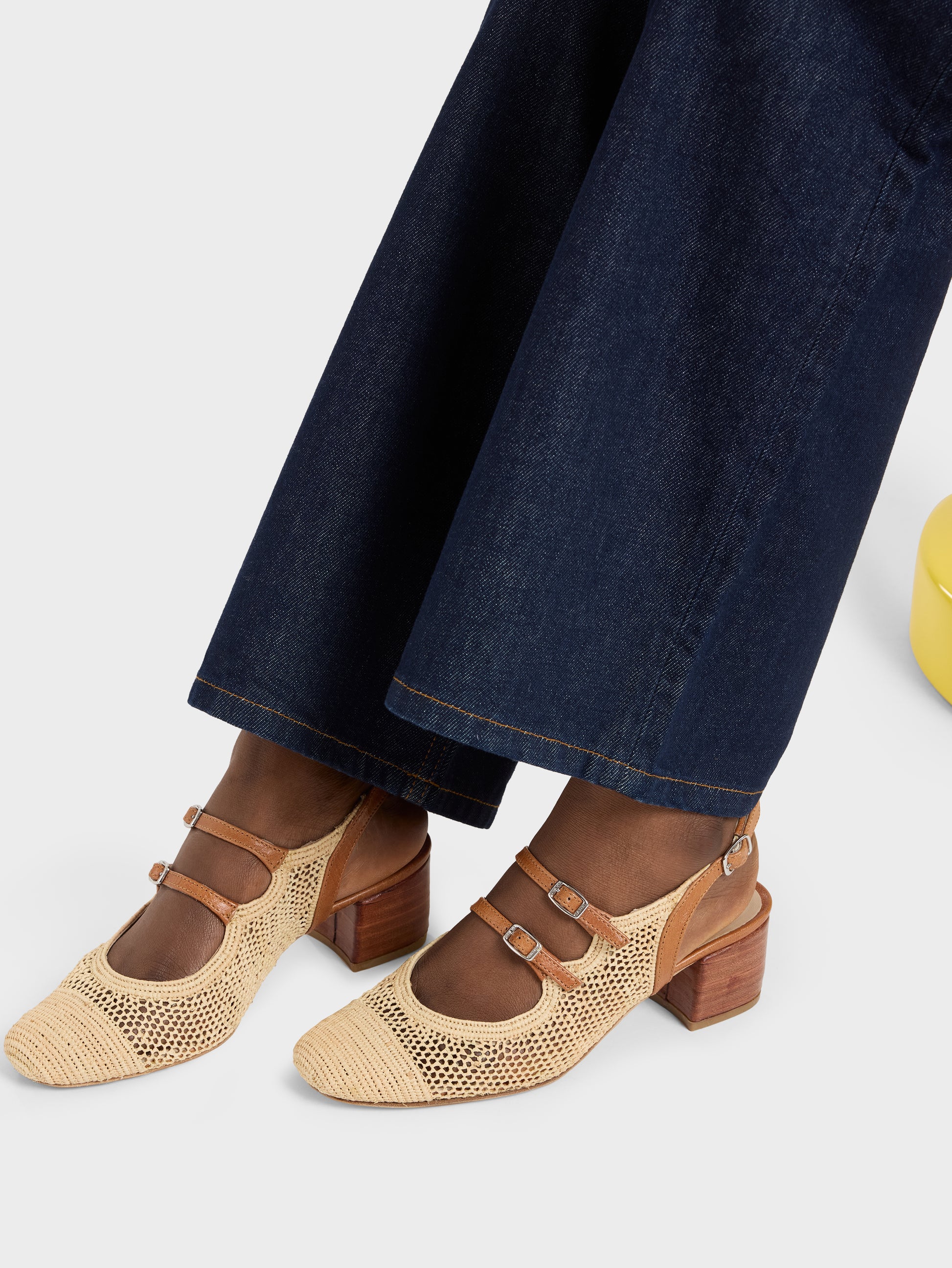 Thalma - Babies slingback raphia naturel - Image numéro 5