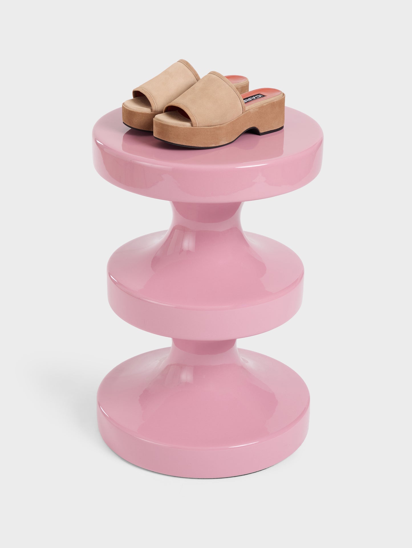 Adri - Mules cuir velours cappuccino