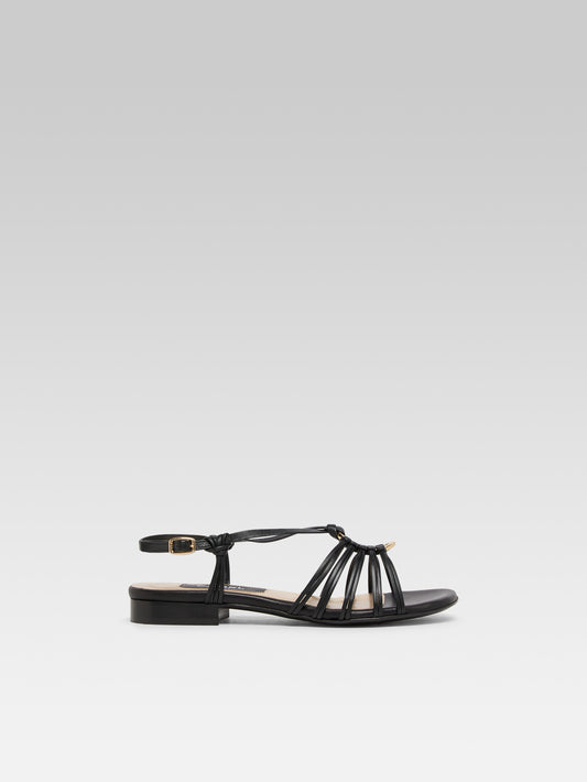 Janeiro - Sandales cuir noir