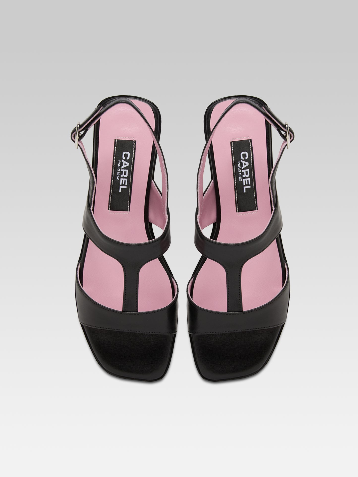 Roma - Black leather sandals