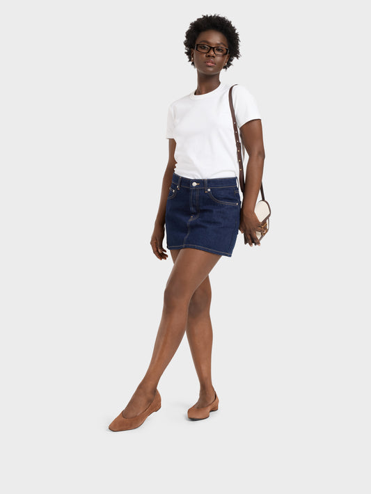 Emilia - Cognac suede leather ballet flats - Image number 7