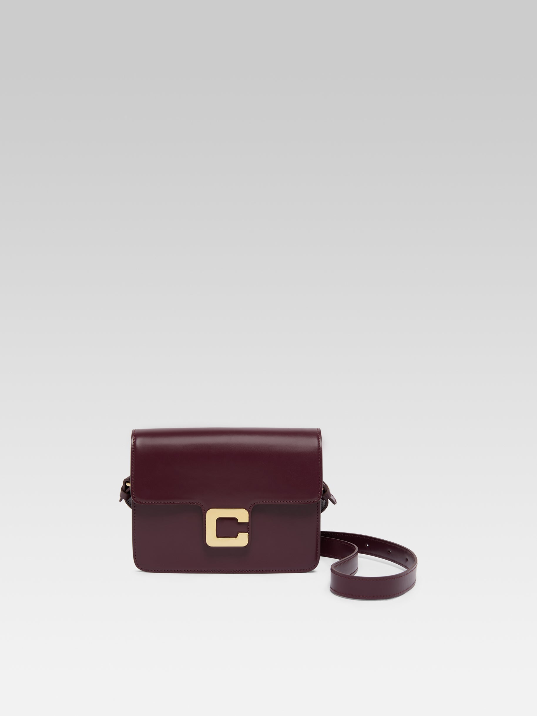 Mabillon - Sac cuir aubergine - Image numéro 1