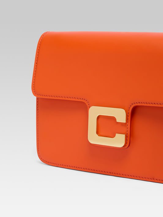 Mabillon - Orange upcycled leather bag - Image number 5