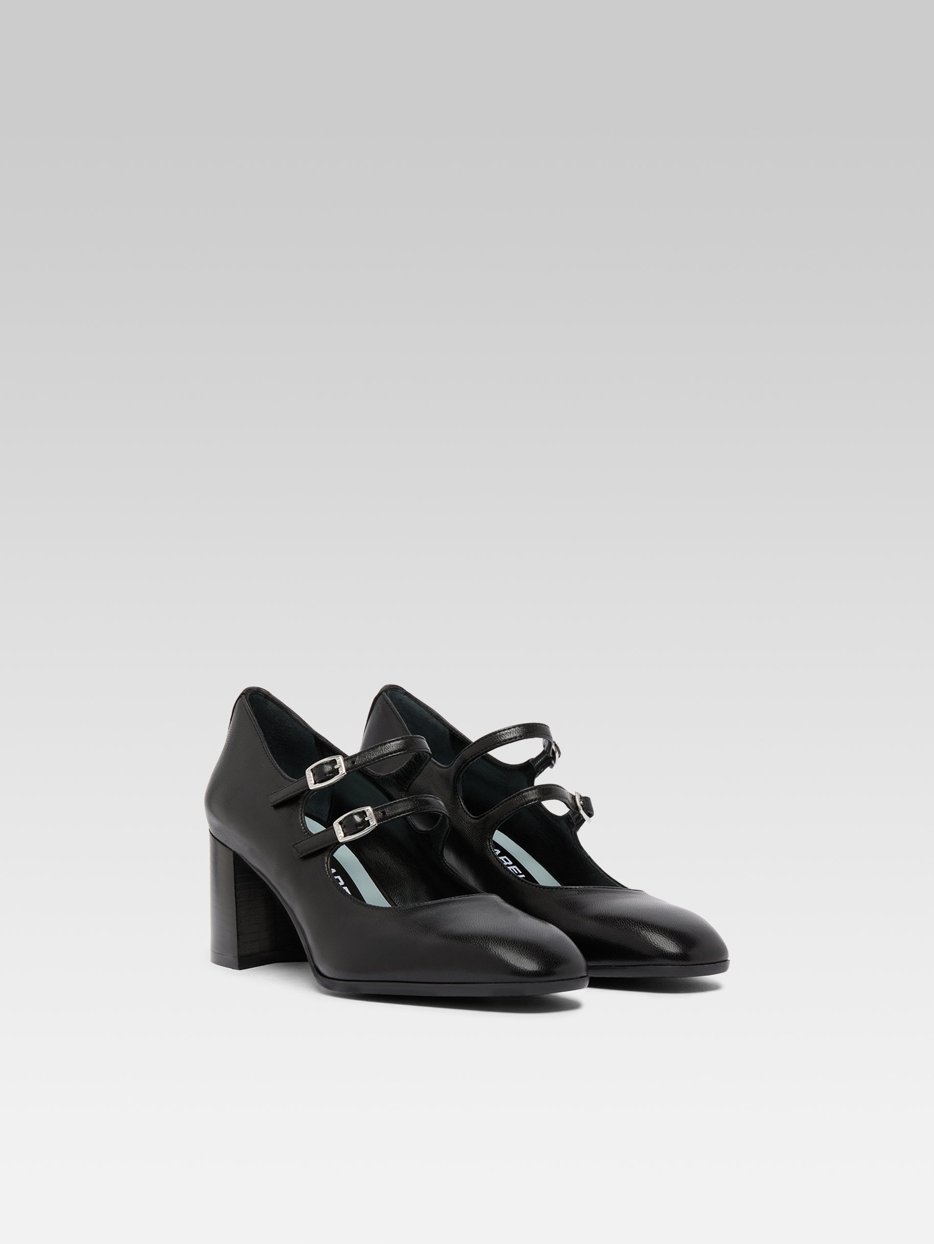 Alice flex - Escarpins babies cuir noir - Image numéro 2