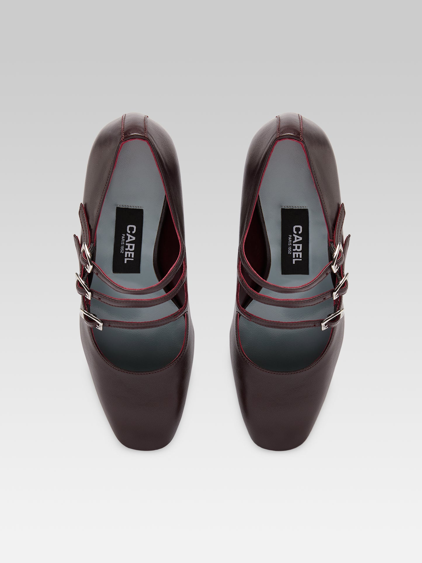 Keel Flex - Escarpins babies cuir verni bordeaux