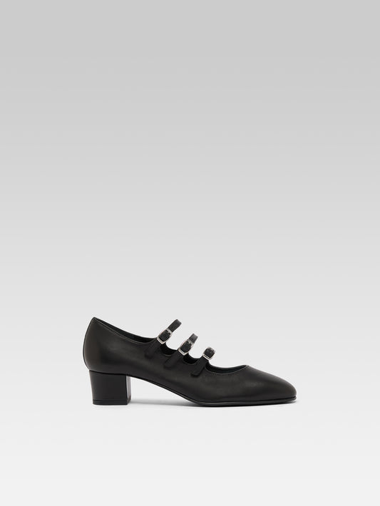 Kina s - Escarpins babies cuir noir