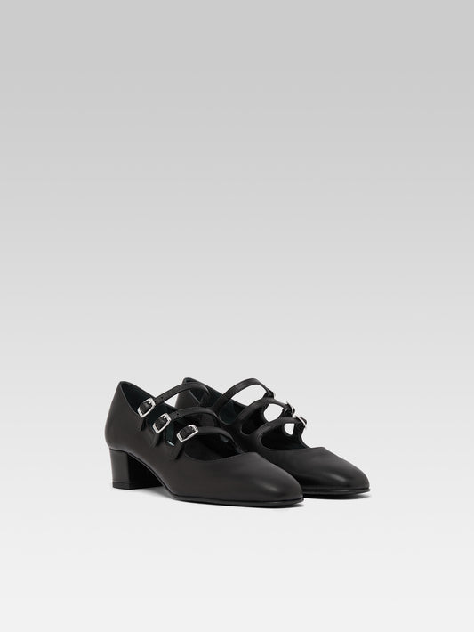 Kina s - Escarpins babies cuir noir - Image numéro 2