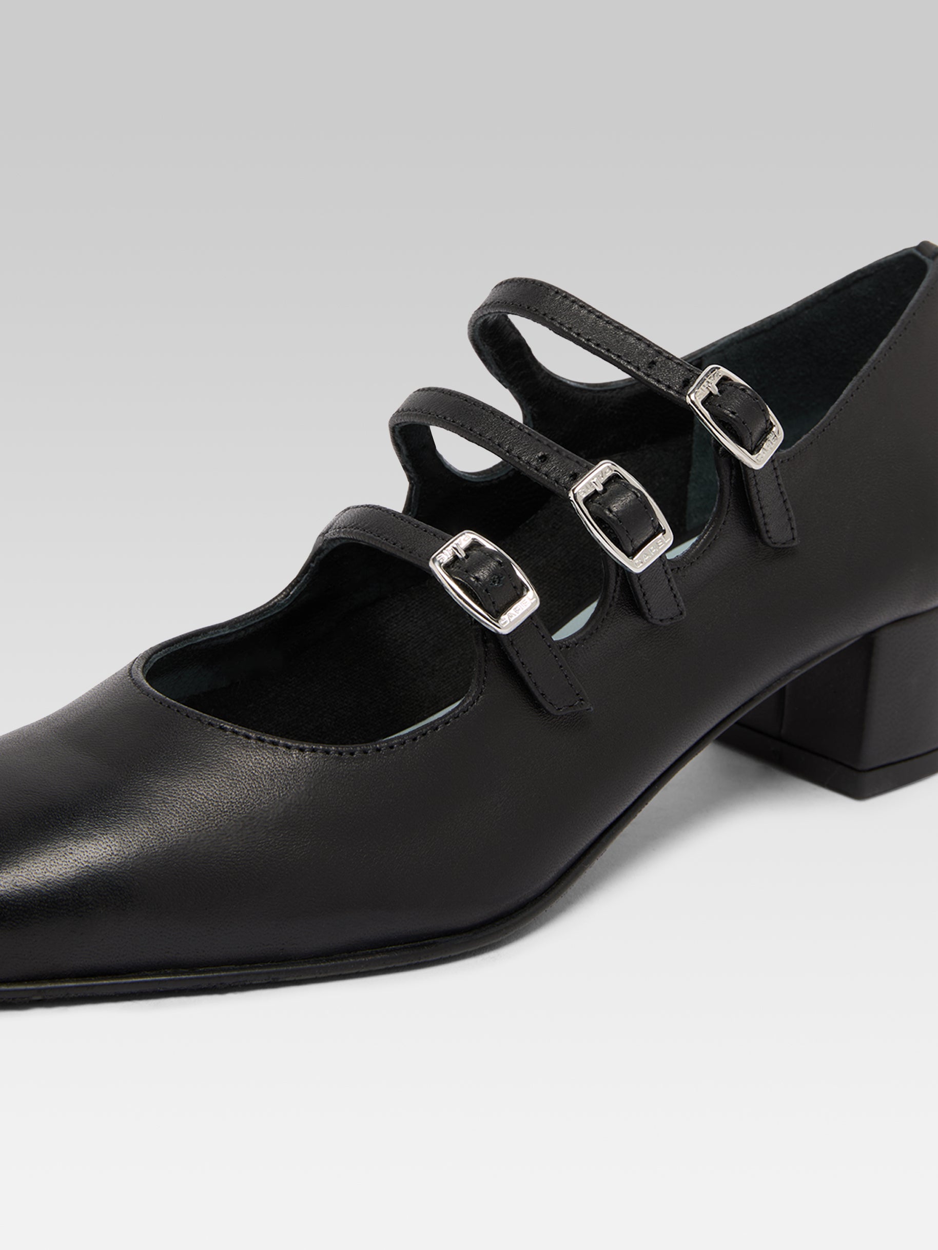 Kina s - Escarpins babies cuir noir - Image numéro 3