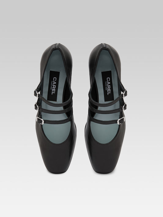Kina s - Escarpins babies cuir noir - Image numéro 4