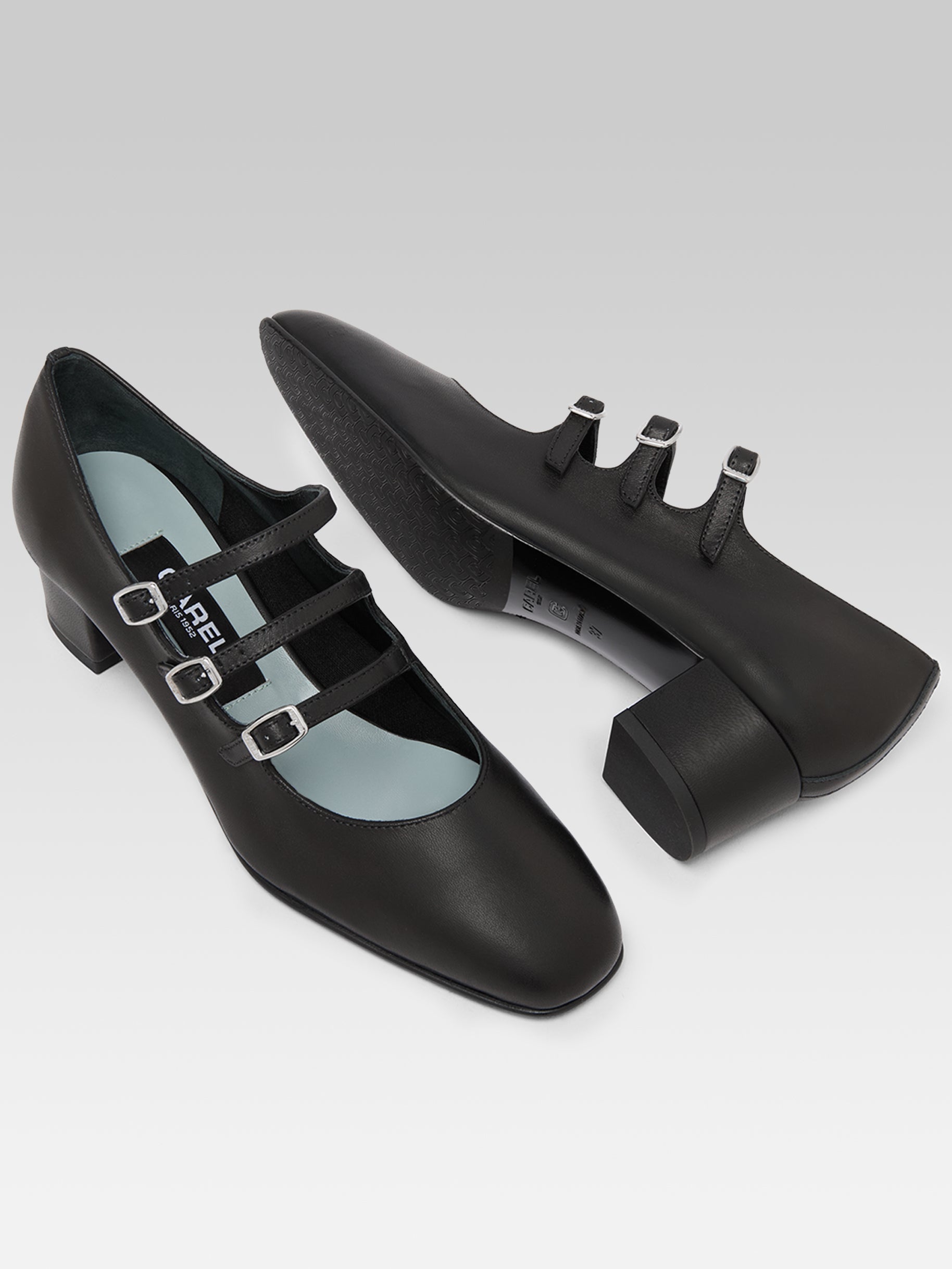 Kina s - Escarpins babies cuir noir - Image numéro 5