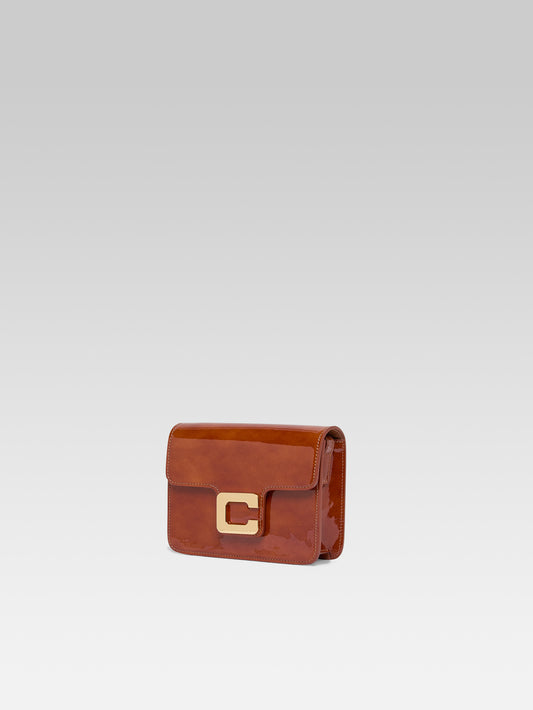 Mini Sorbonne - Camel patent leather bag - Image number 4