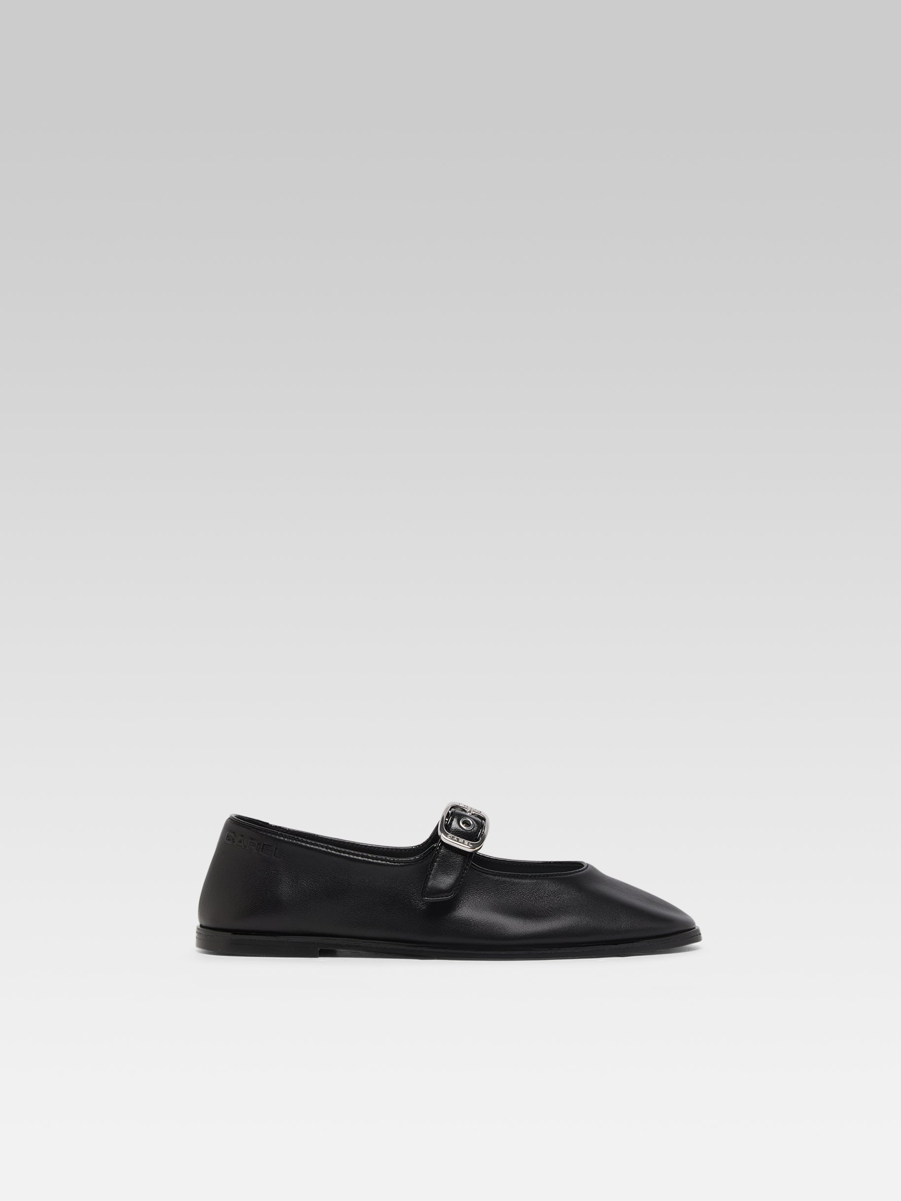 Iris - Black patent leather Mary Jane flats - Image number 1