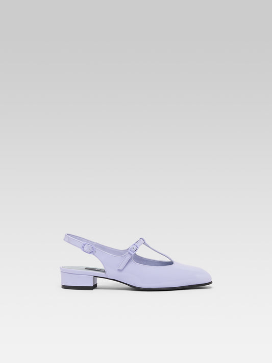 Prune - Slingbacks cuir verni lilas