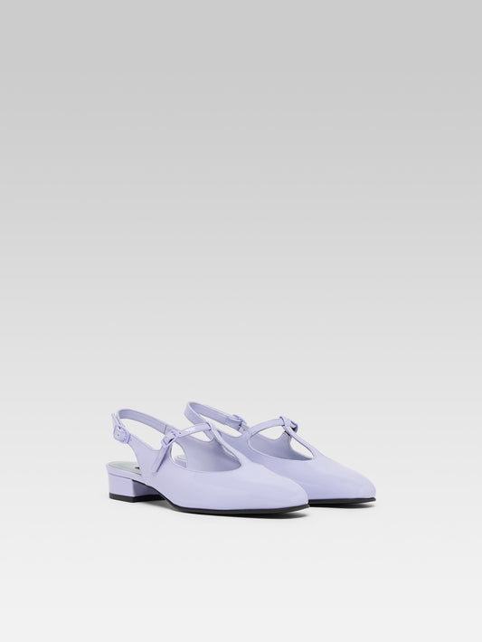 Prune - Slingbacks cuir verni lilas - Image numéro 2