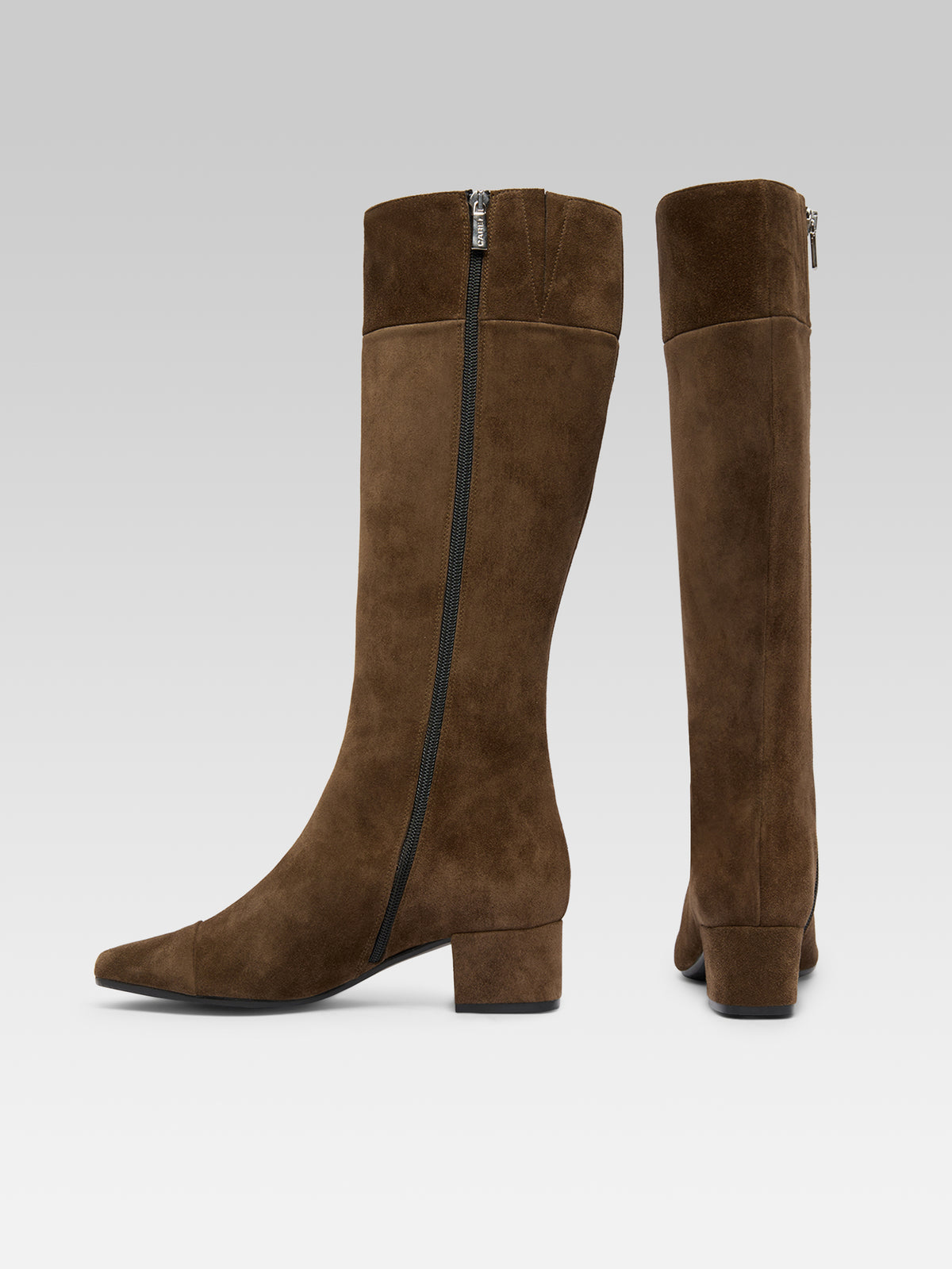 Malaga - Khaki Suede Leather Boots