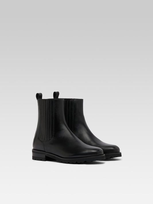 Chouchou - Bottines cuir noir - Image numéro 2