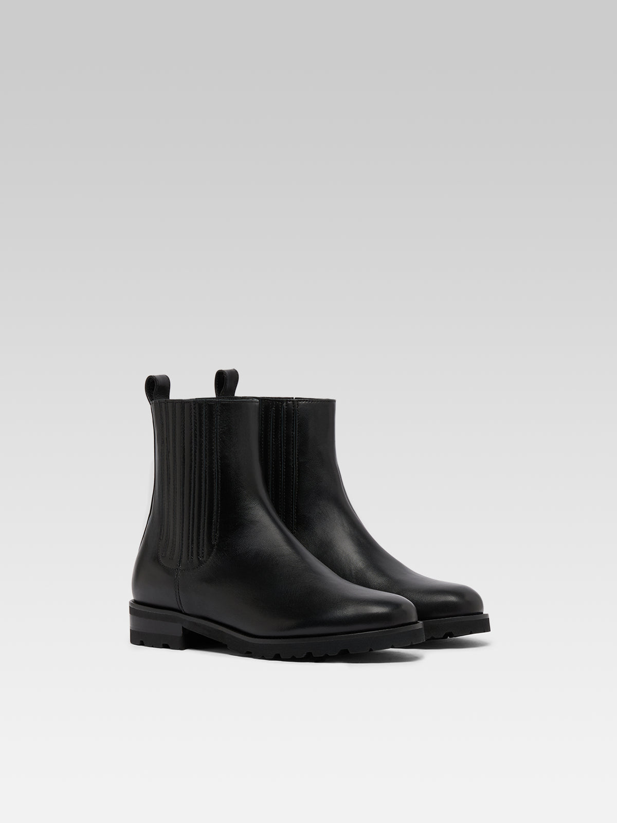 Chouchou - Bottines cuir noir - Image numéro 2