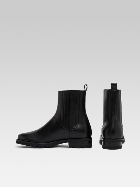 Chouchou - Bottines cuir noir - Image numéro 3