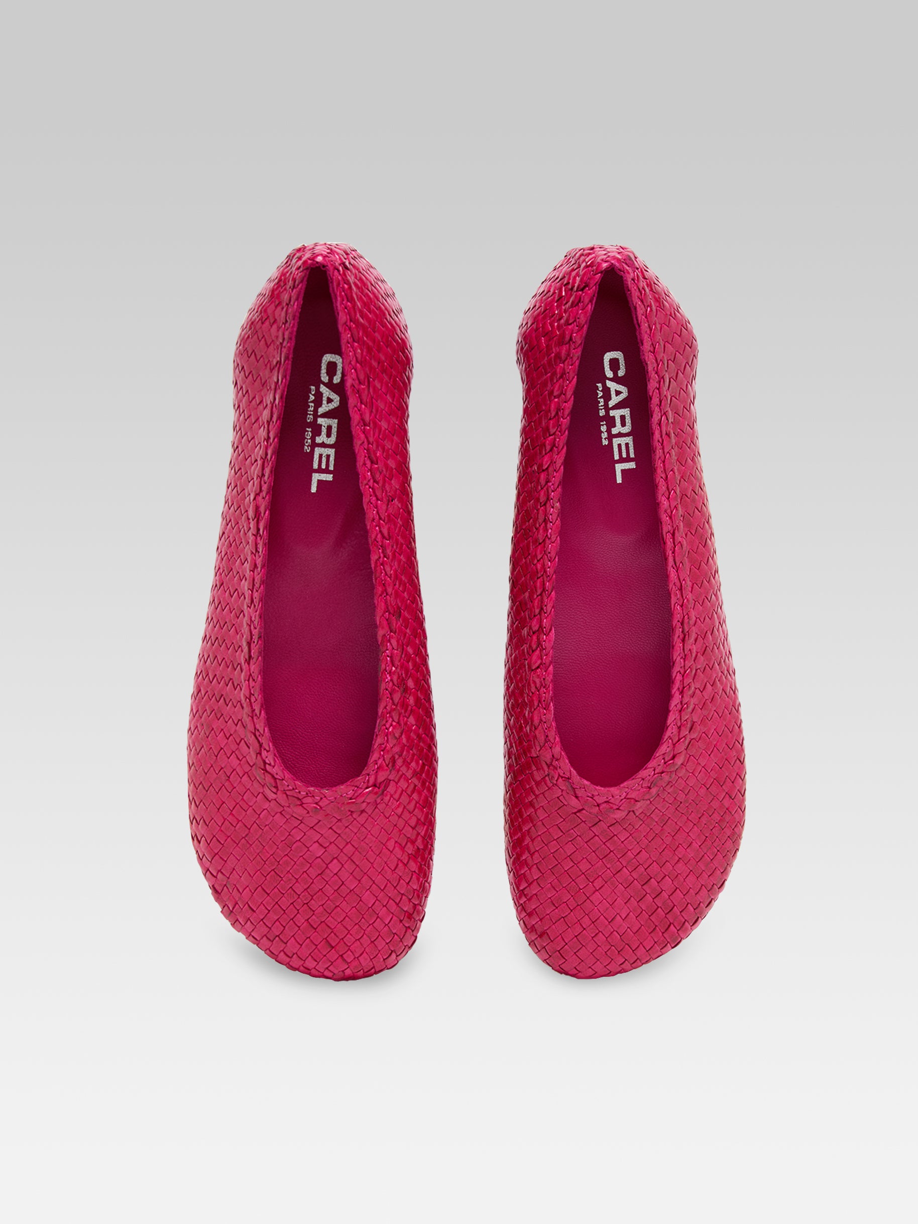 Cassis - Pink braided leather ballet flats - Image number 4