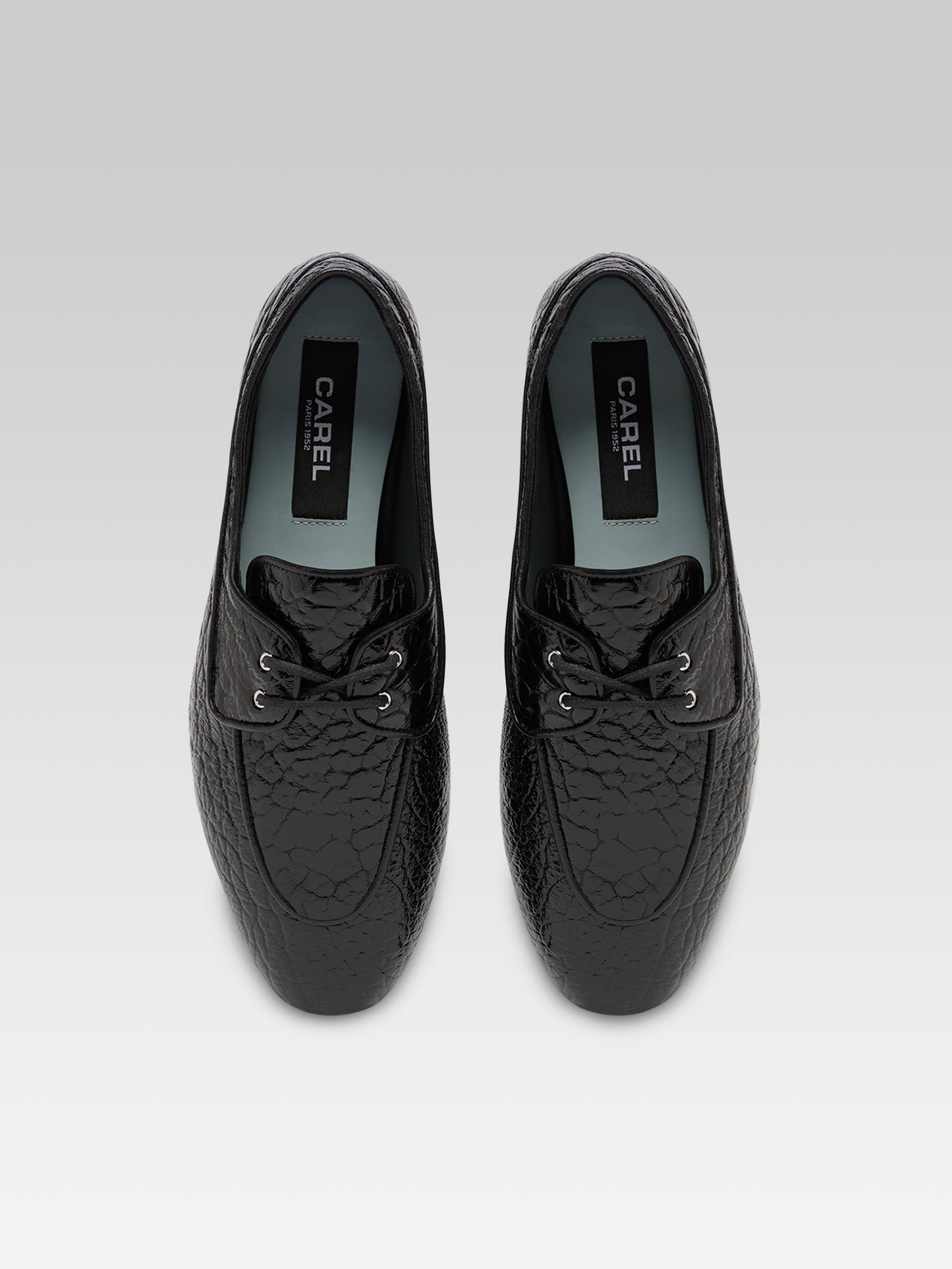 Sonia - Black leather derbies