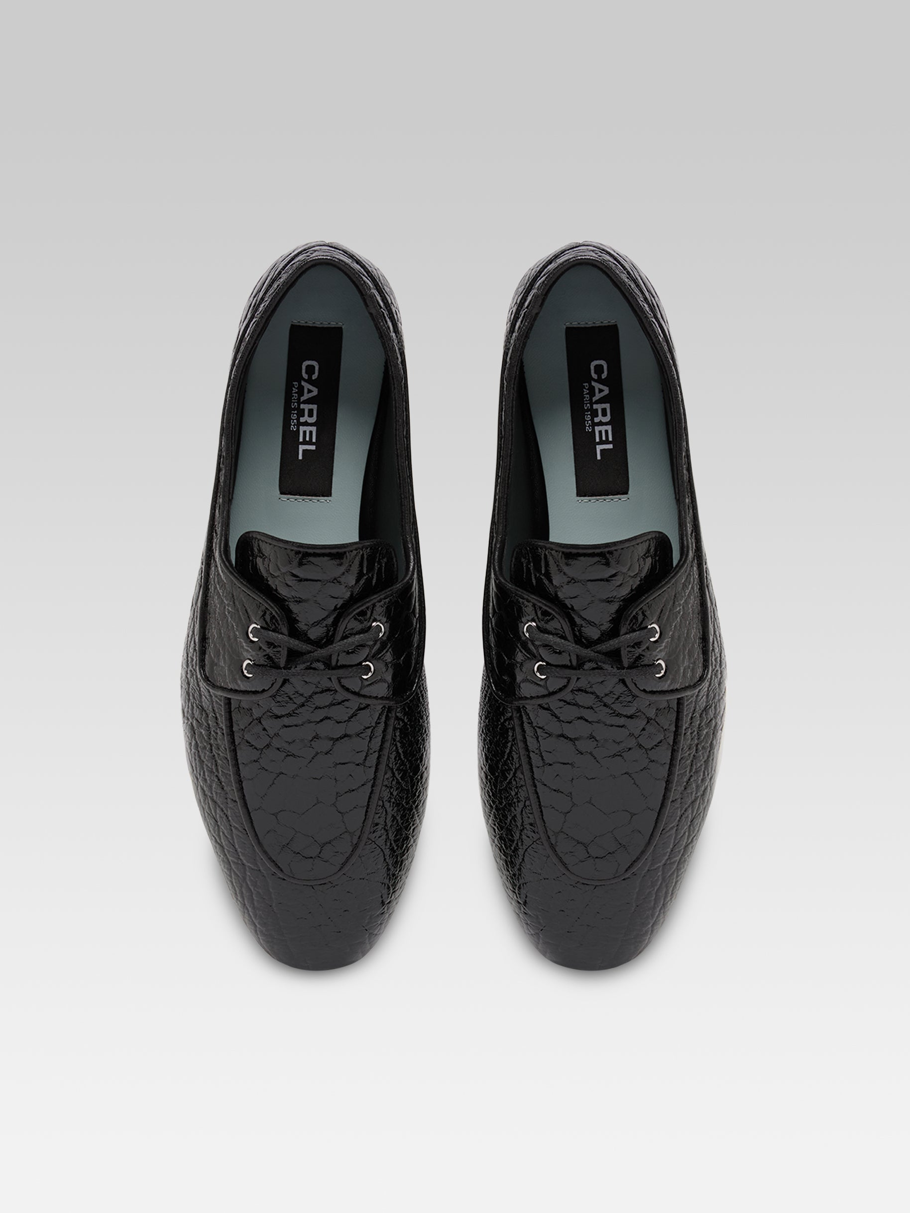 Sonia - Black leather derbies - Image number 4