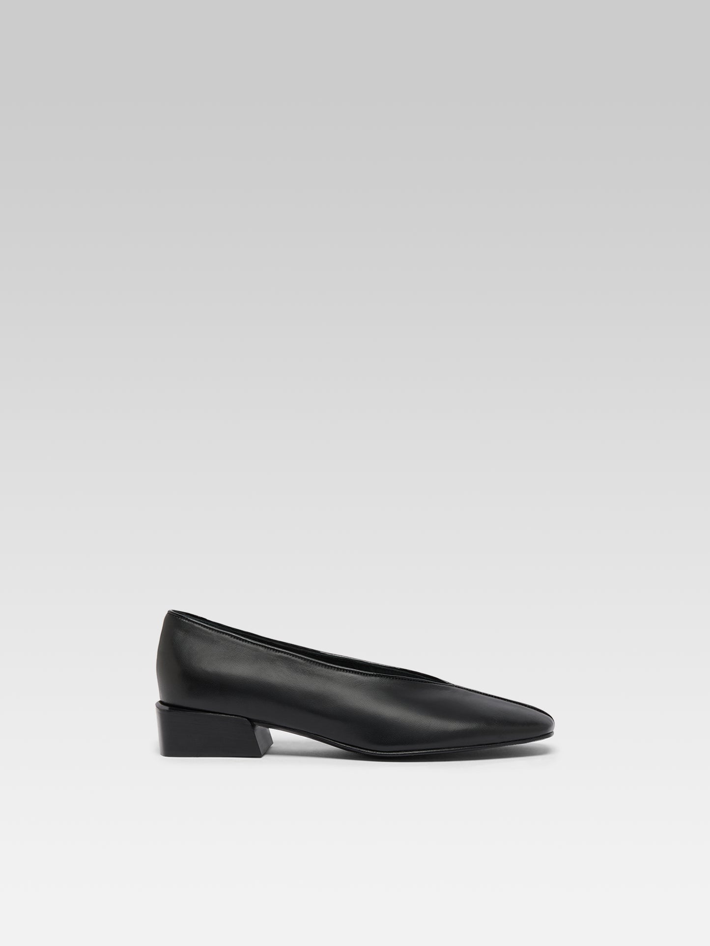 Giulia - Ballerines cuir verni noir