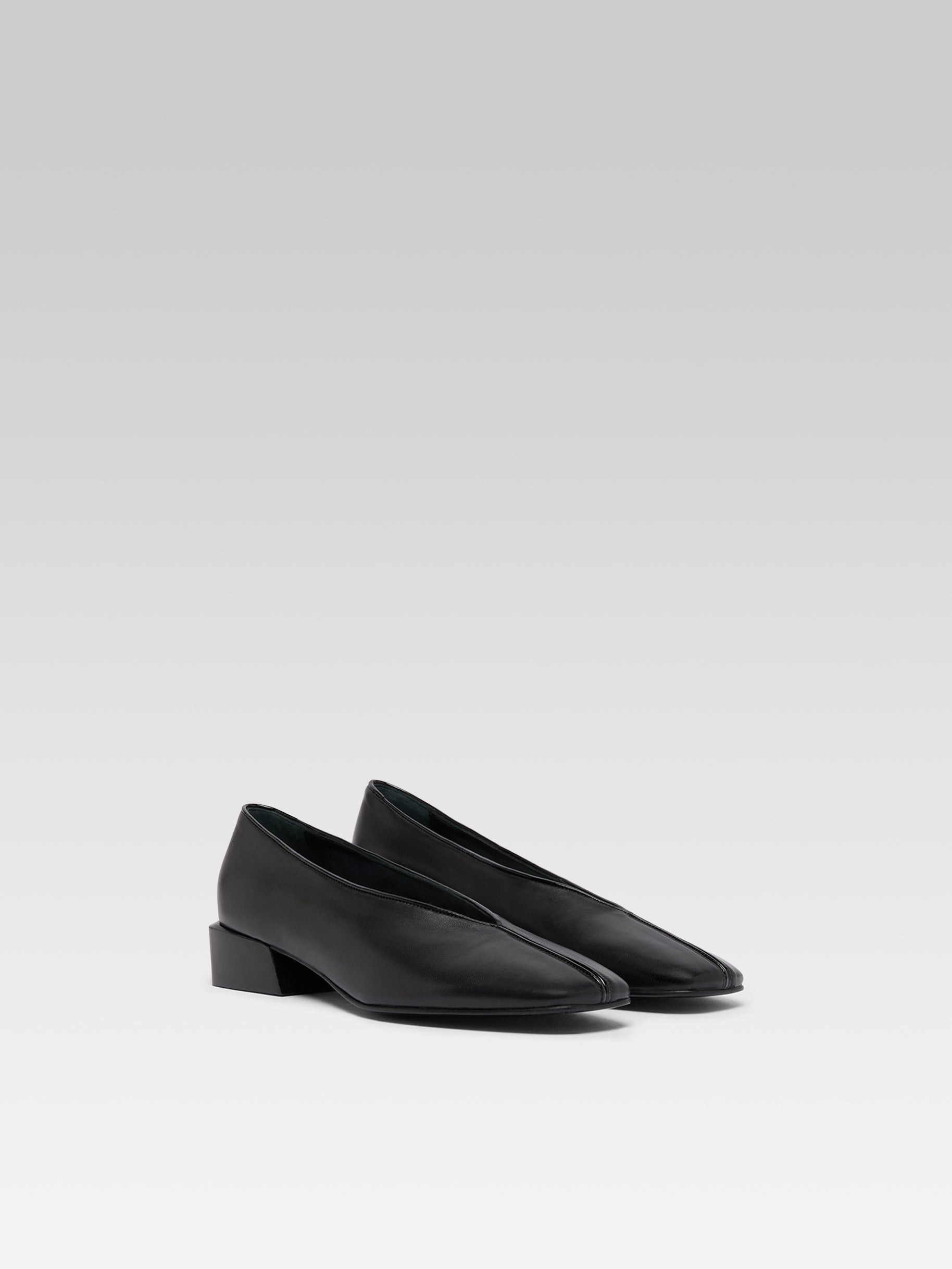 Giulia - Ballerines cuir verni noir - Image numéro 2