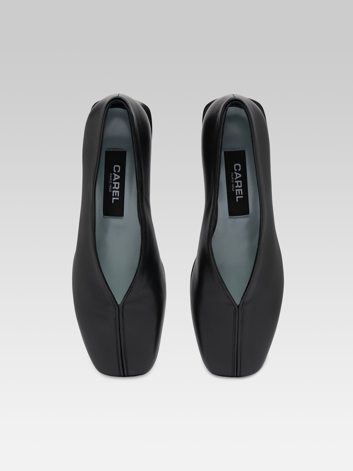 Giulia - Ballerines cuir verni noir