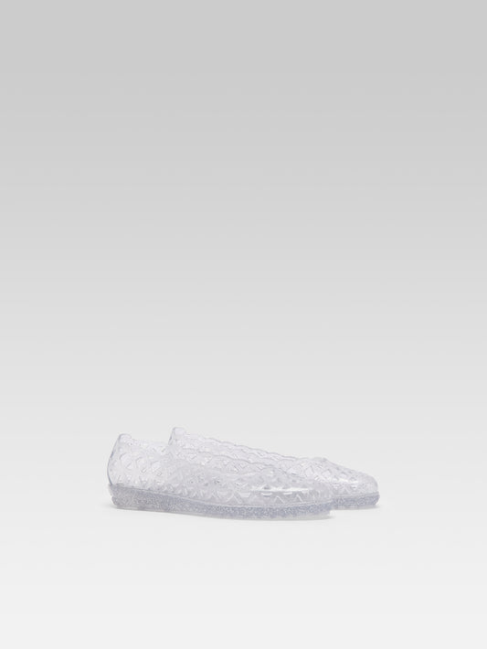 Plouf - Ballerines paillette argent perforée - Image numéro 9