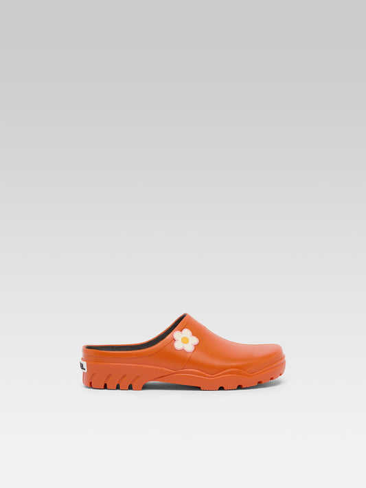 Nectar - Orange clog with flower - Image number 1