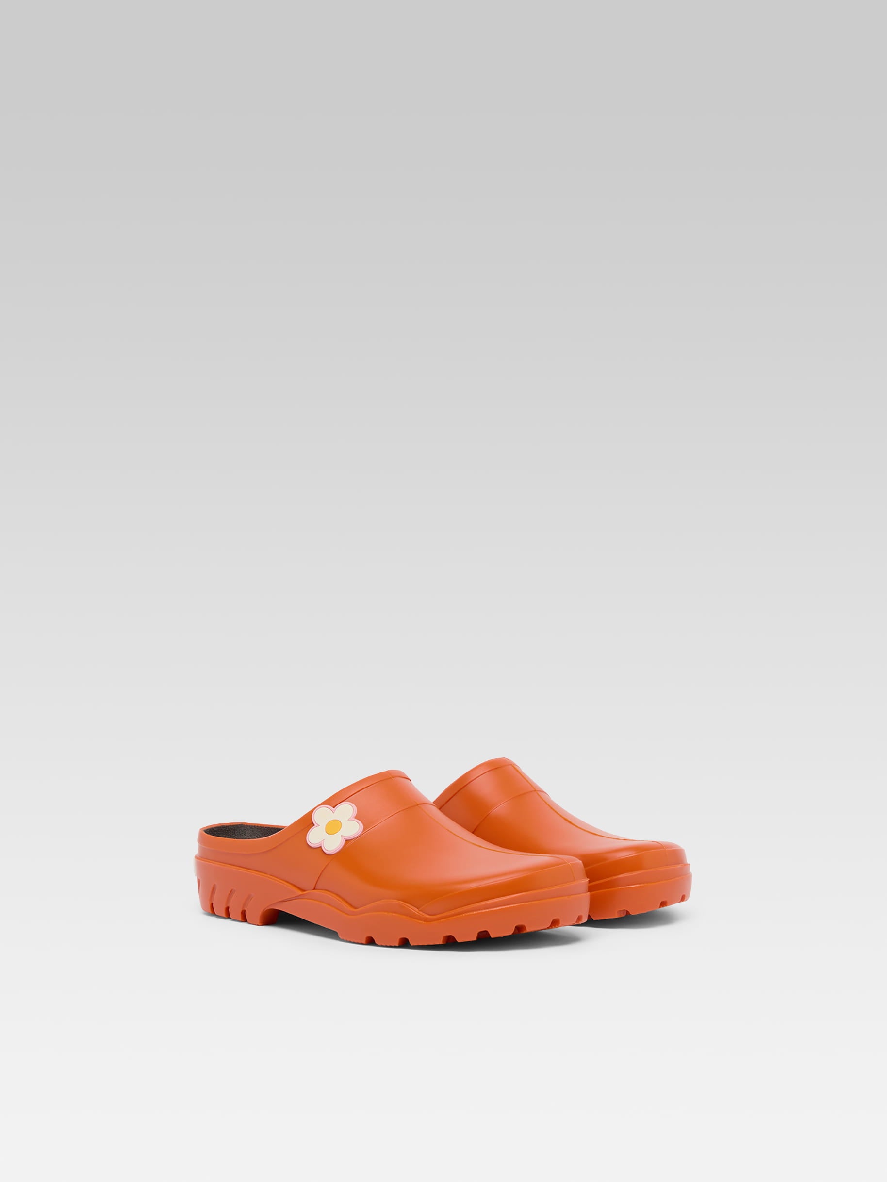 Nectar - Sabots orange à fleur - Image numéro 6