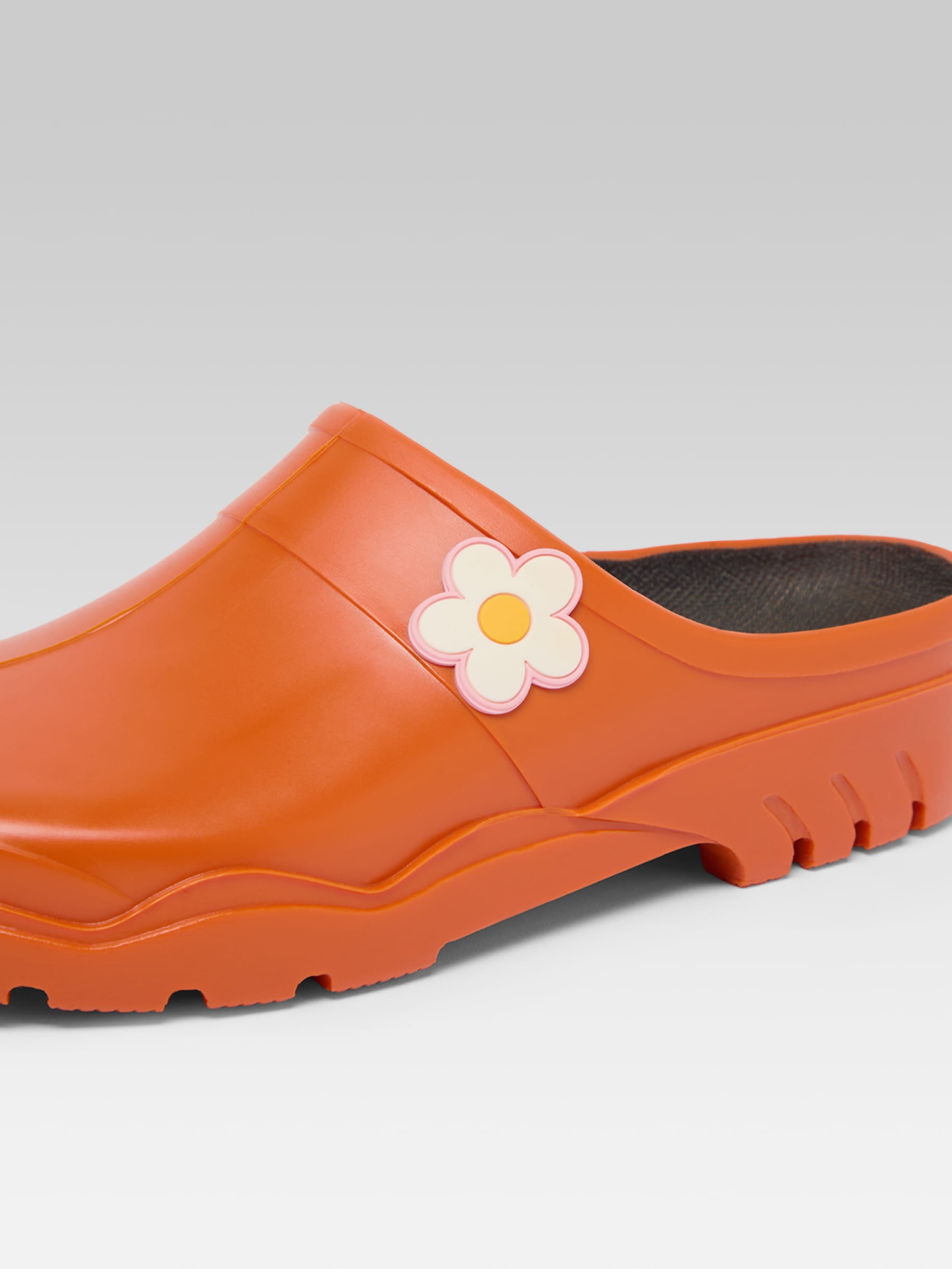 Nectar - Sabots orange à fleur - Image numéro 2