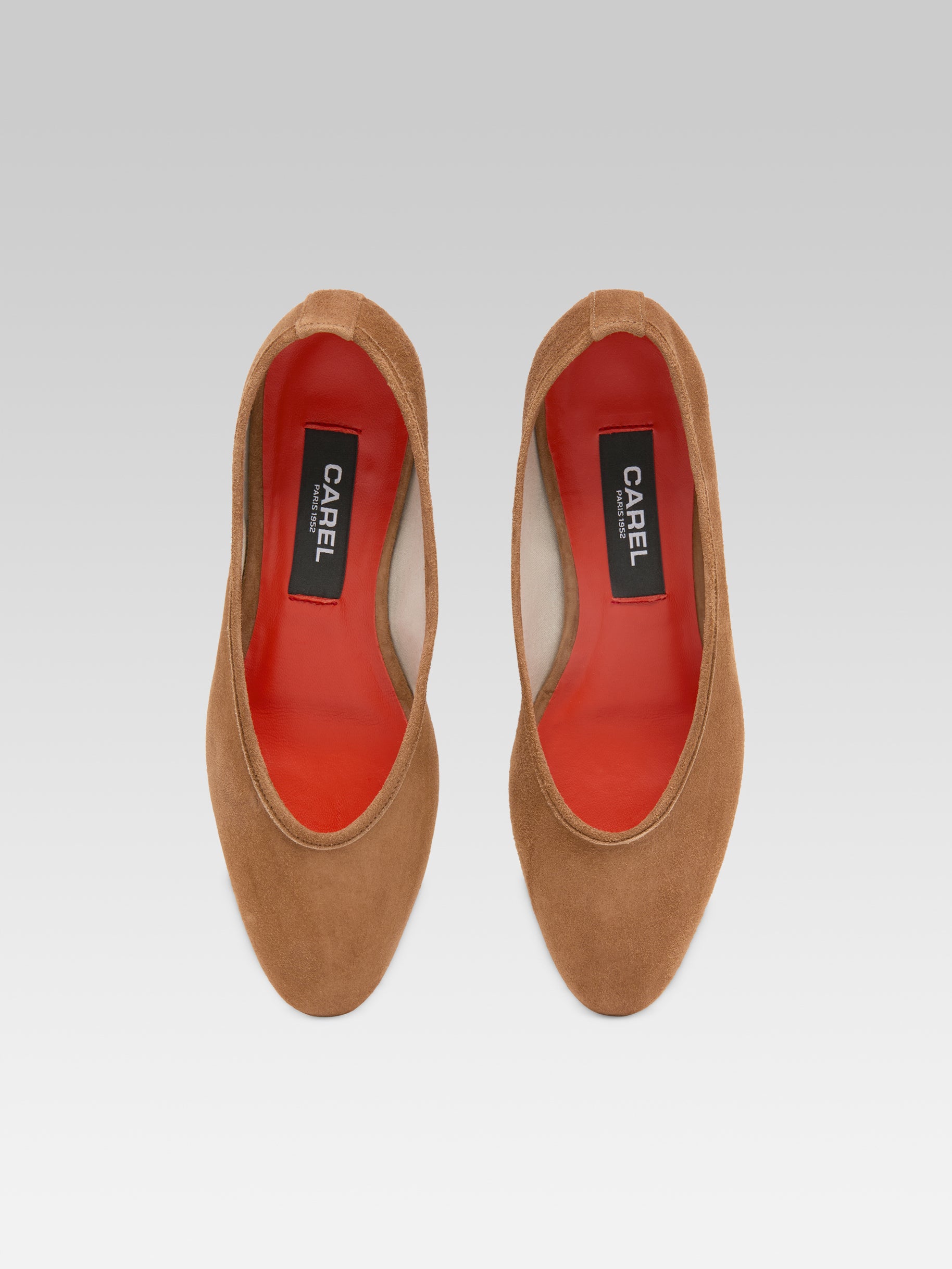 Carlotta - Cognac Suede Ballet flat Flats - Image number 4
