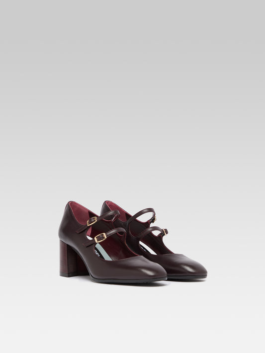 Alice Flex - Escarpins babies cuir bordeaux - Image numéro 3