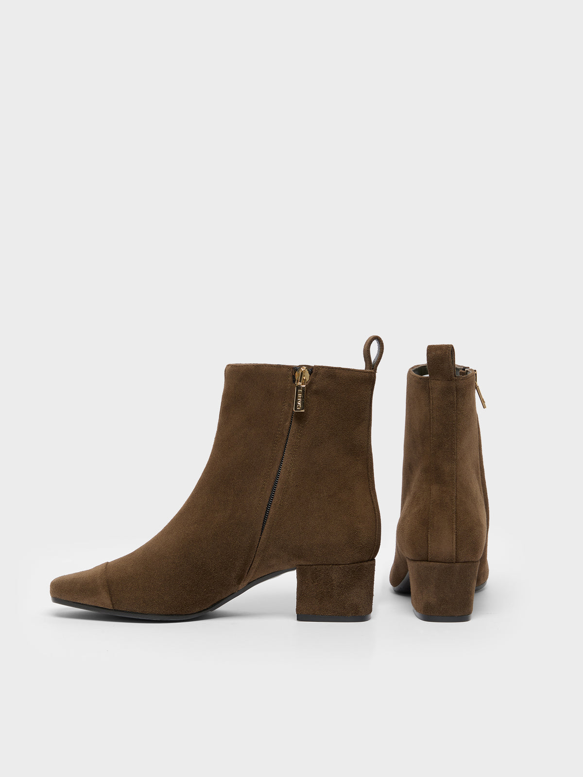 Estime - Khaki Suede Ankle Boots