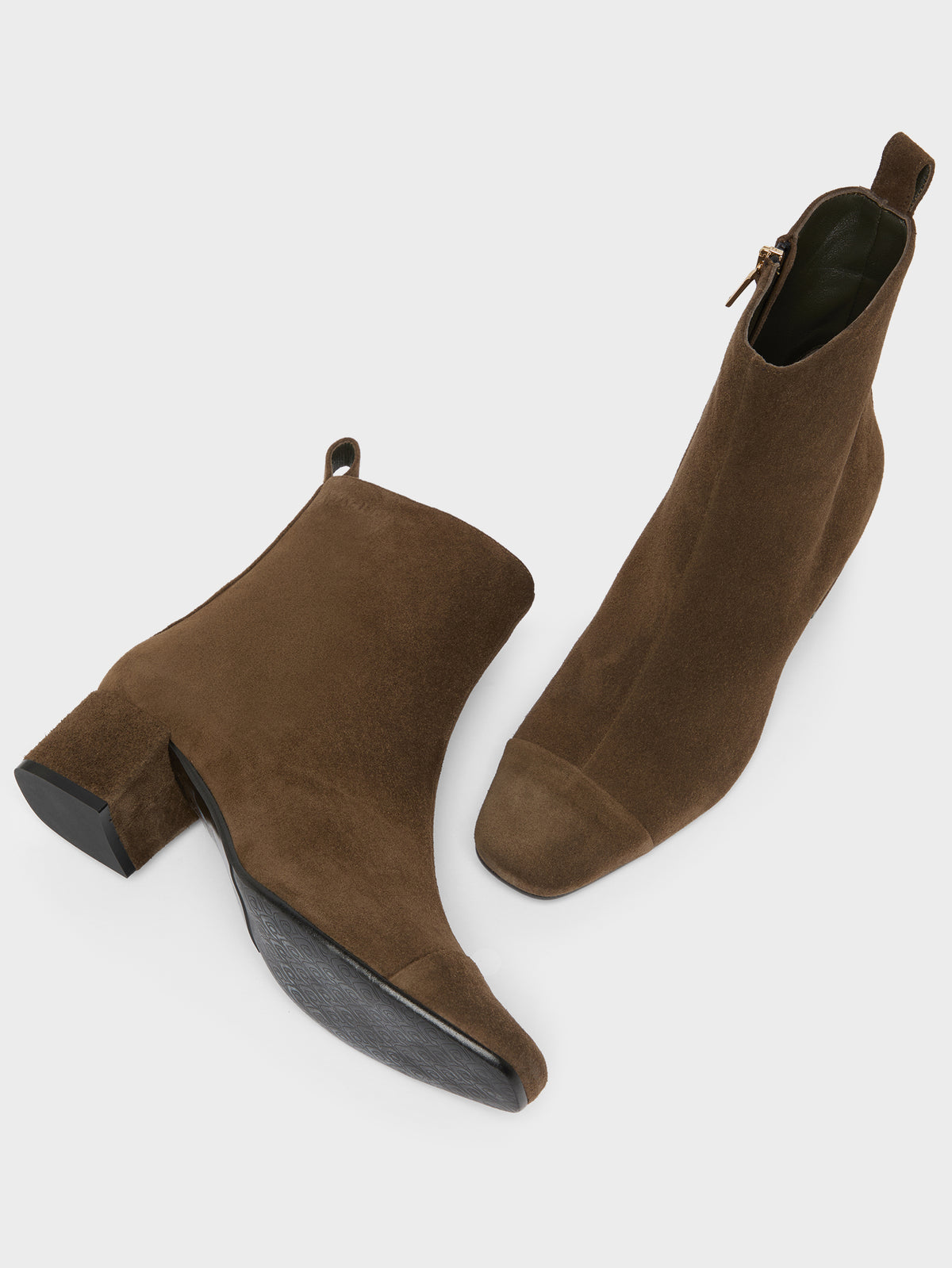 Estime - Khaki Suede Ankle Boots - Image number 5