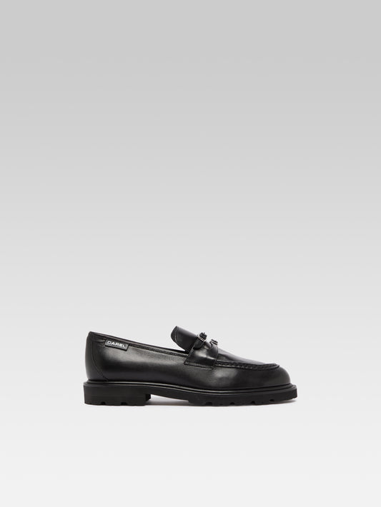 Giovanna - Mocassins cuir noir - Image numéro 1