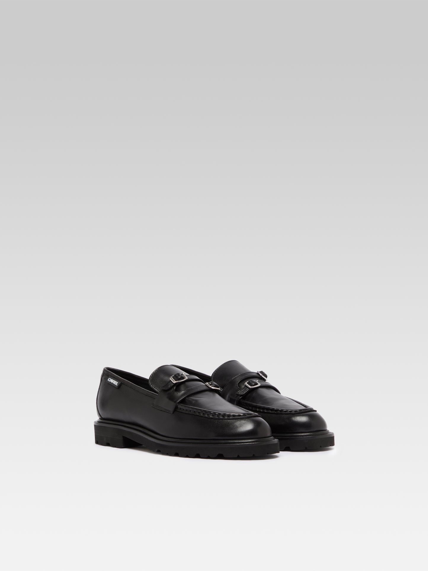 Giovanna - Black leather loafers