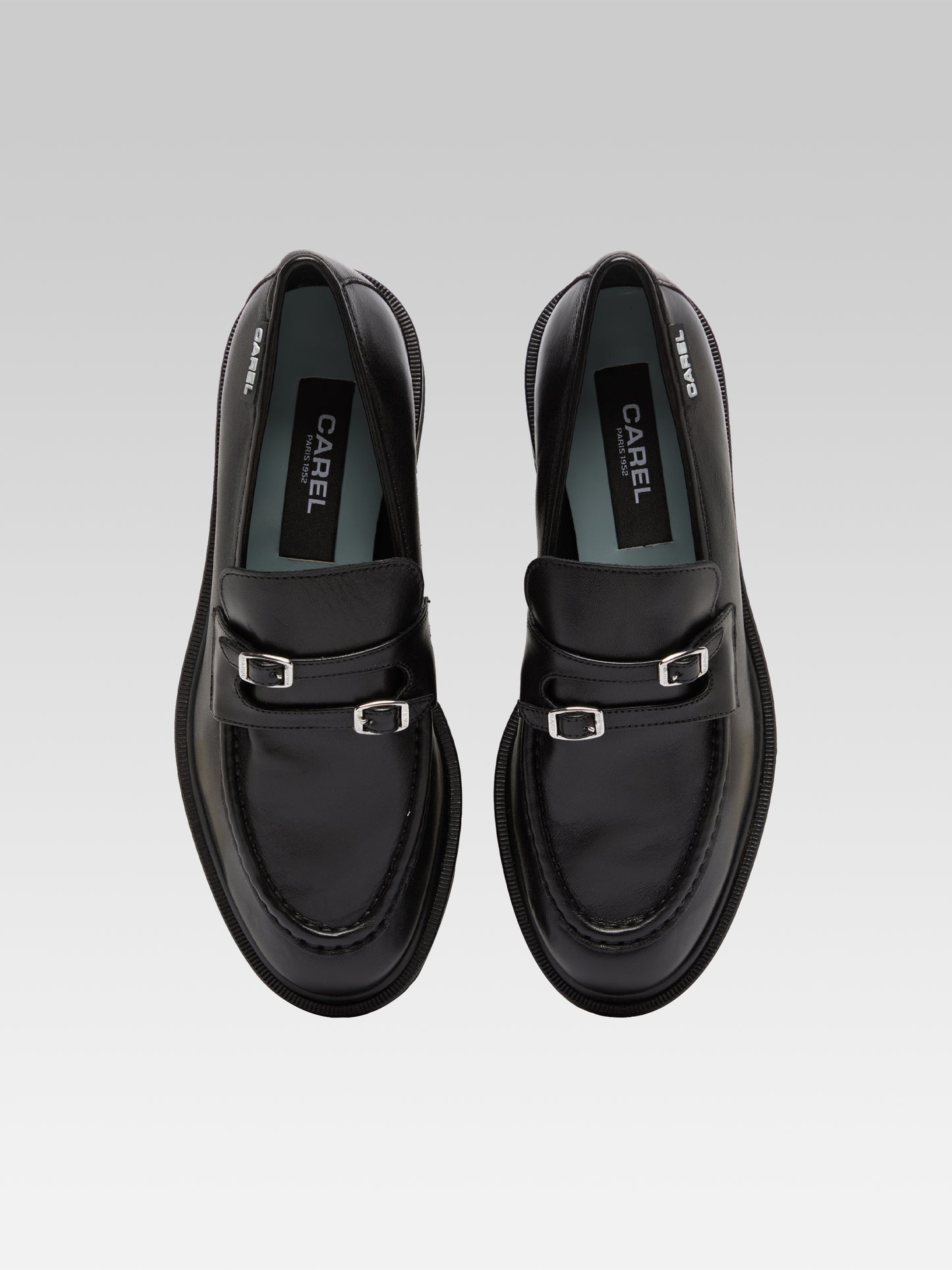 Giovanna - Black leather loafers