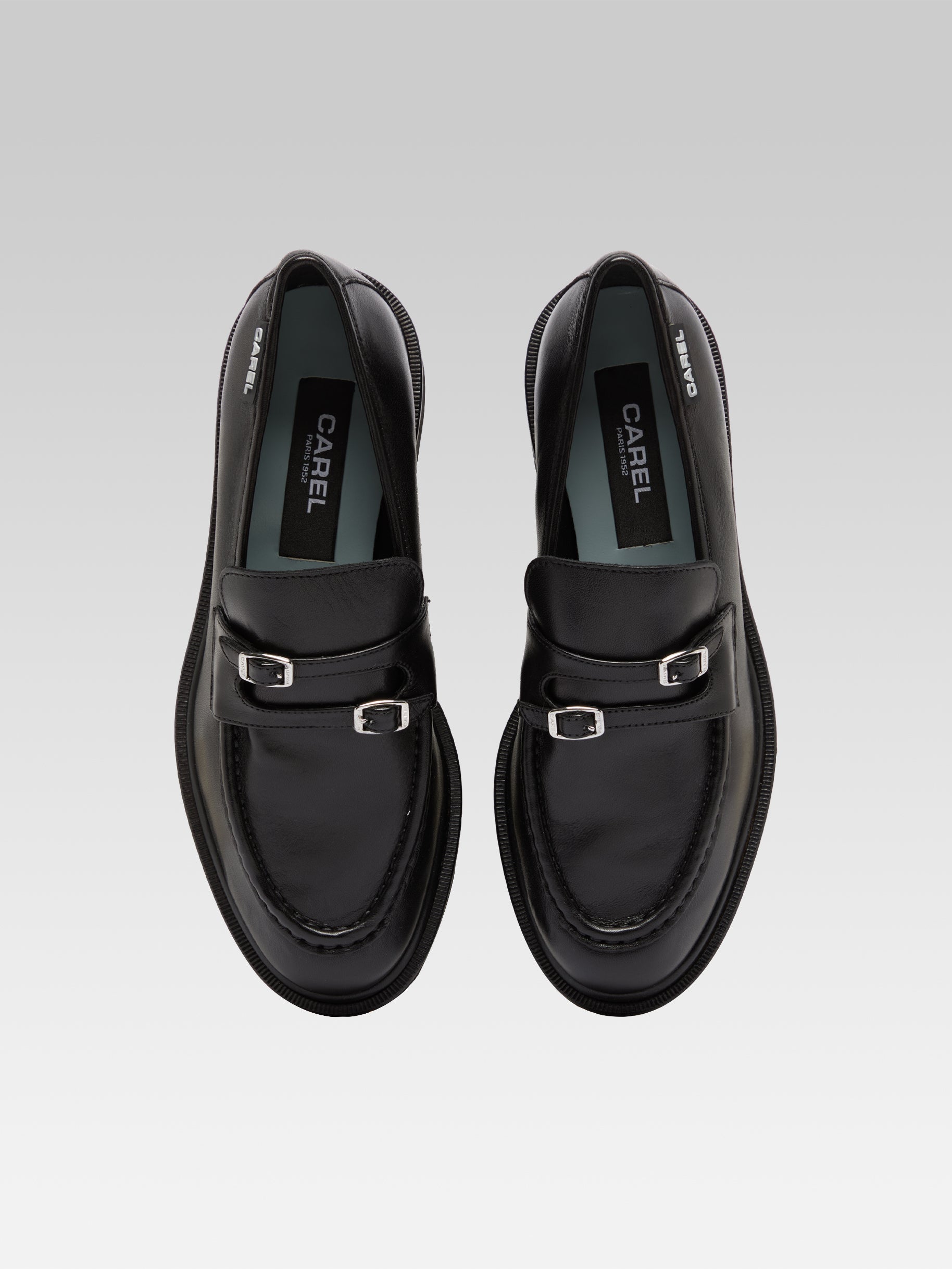Giovanna - Black leather loafers - Image number 3