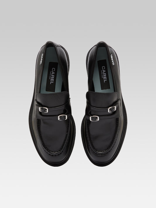 Giovanna - Mocassins cuir noir - Image numéro 3