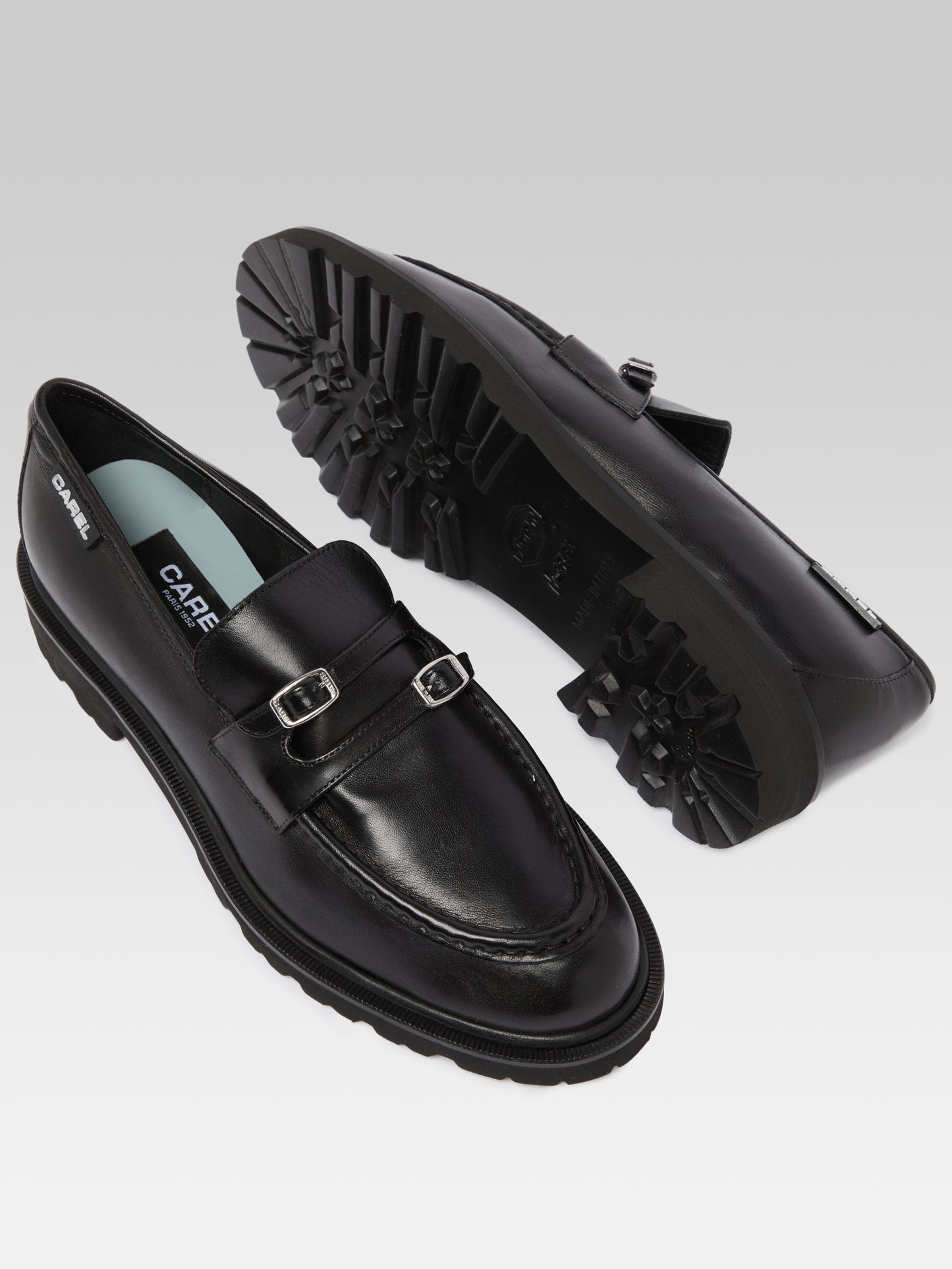 Giovanna - Black leather loafers